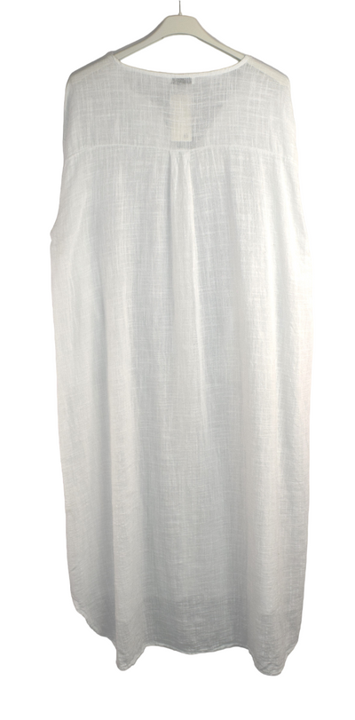 Cotton Linen Summer Tunic Dress For Women Soft lightweight Dress Linen Blend Long Dress