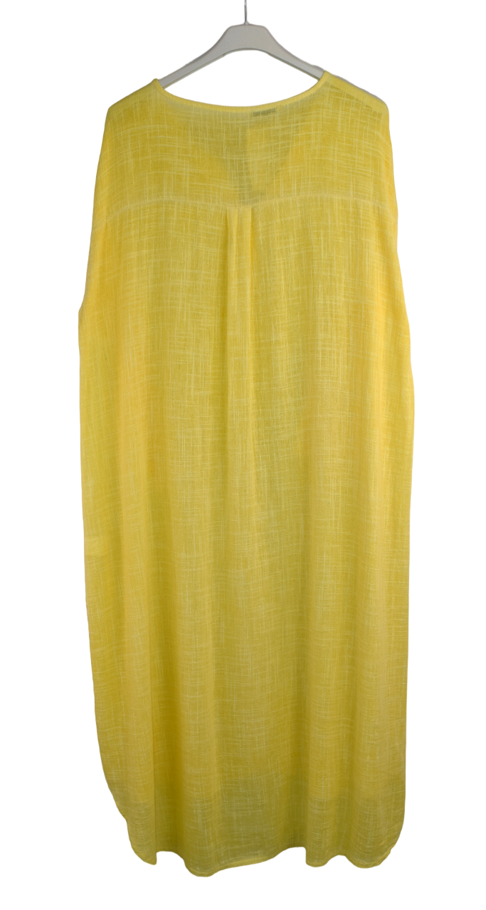 Cotton Linen Summer Tunic Dress For Women Soft lightweight Dress Linen Blend Long Dress