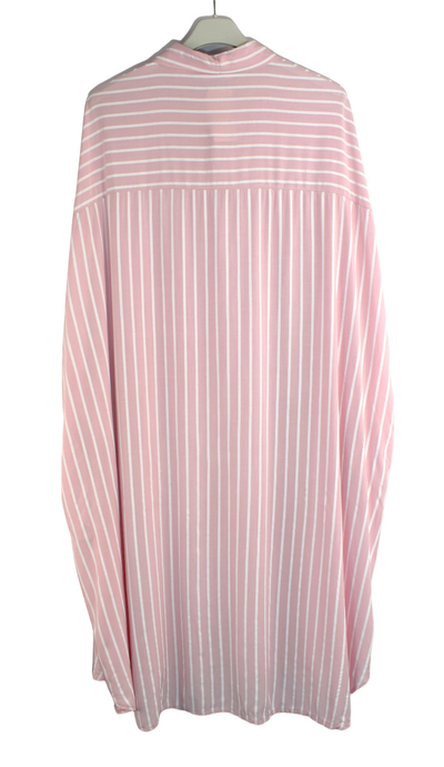 Stripe Oversized Shirt Dress for Women Loose and Lightweight Long Shirt Dress