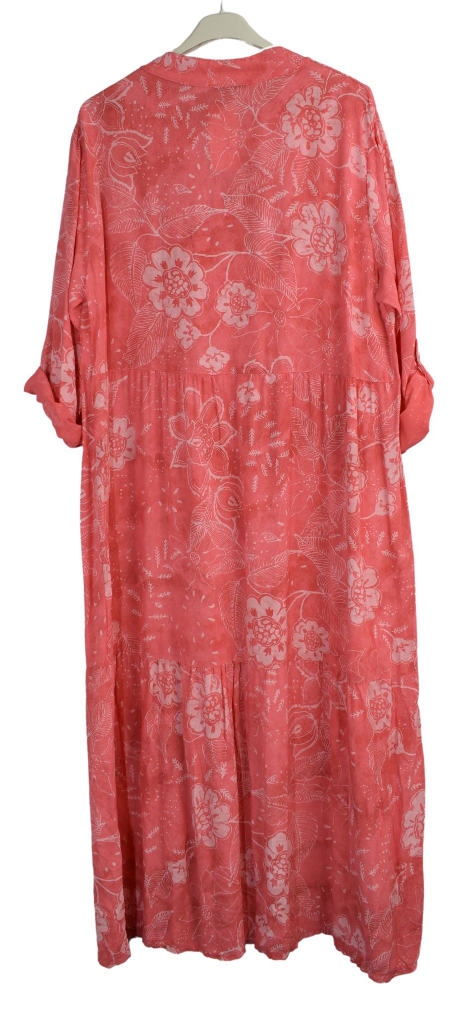 Floral Maxi Dress with Sequin Pocket and Neckline Lightweight Casual Women's Summer Dress