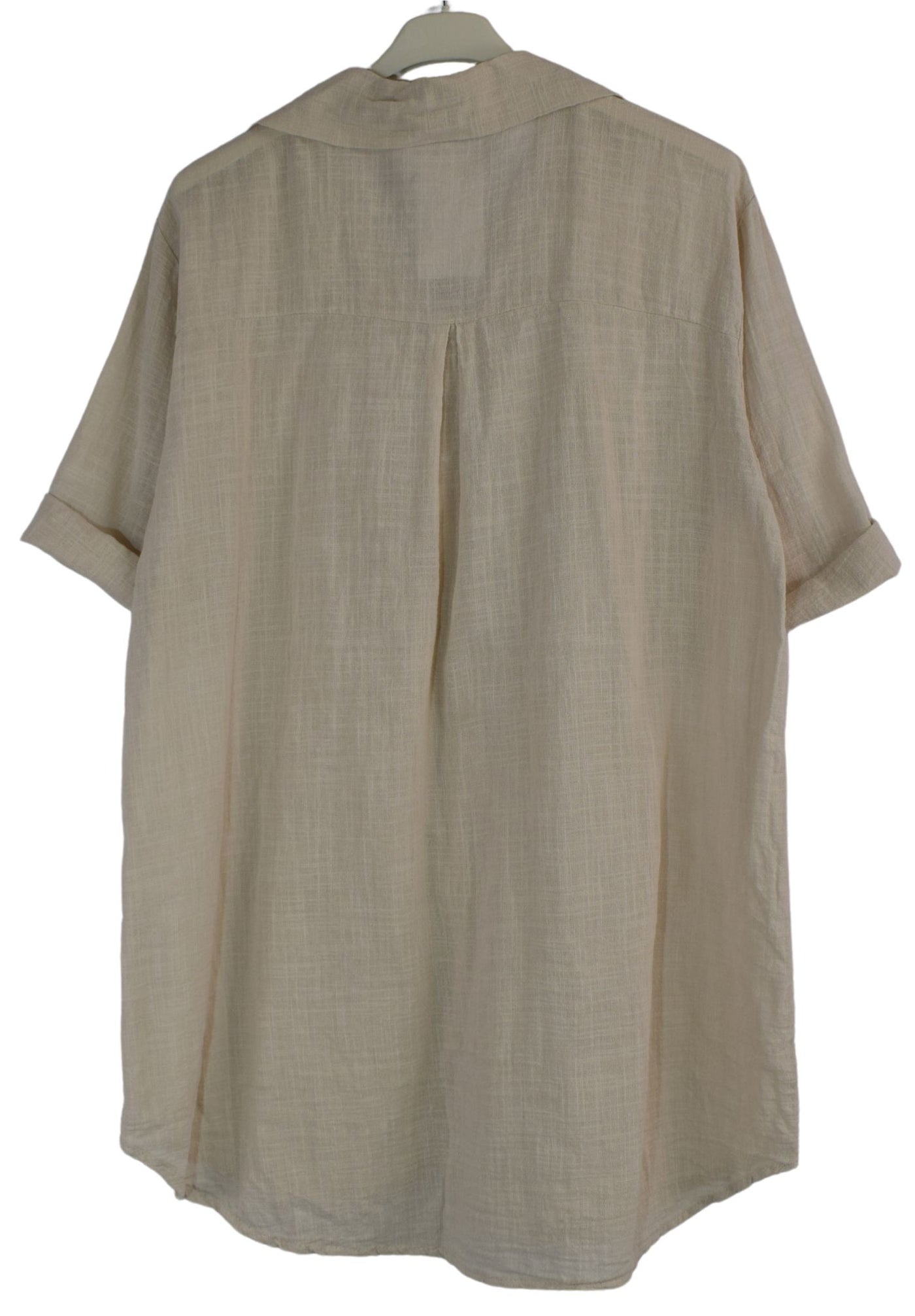 Cotton Collared Tunic Top for Summer with Button Detailing Lightweight Casual Top