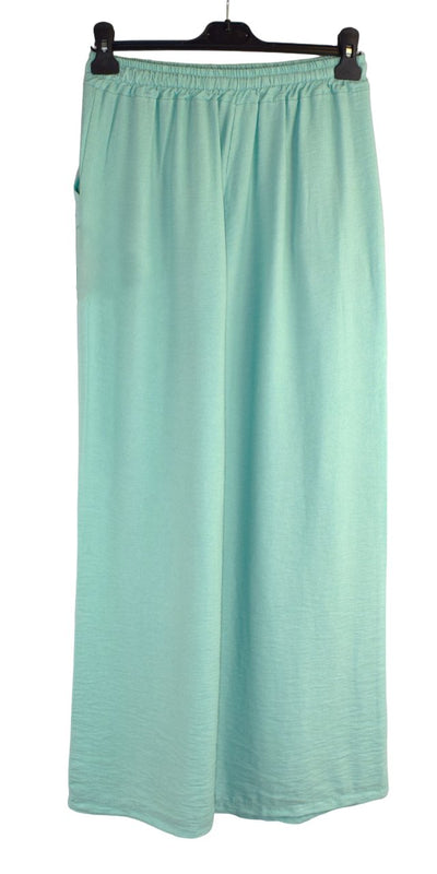 Linen Blend Wide Leg Trousers Summer Lightweight Linen Viscose Palazzo Trousers for Women