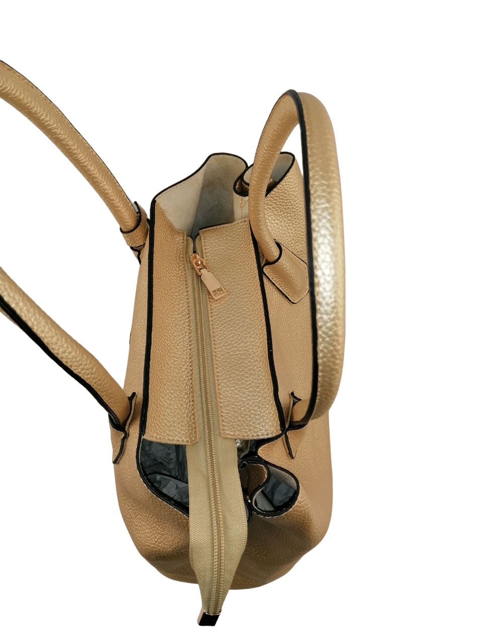 Long & Son Ladies Gold Crossbody Satchel Bag Designer Shoulder Bag