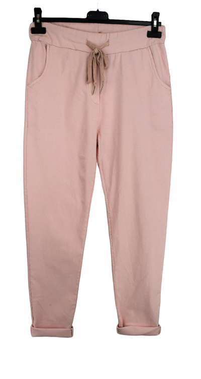 Ladies Italian lagenlook Plain Stretchy Magic Trousers