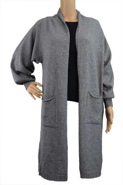 Ladies Italian Shawl Collar Warm Soft Knit Cardigan with Pockets