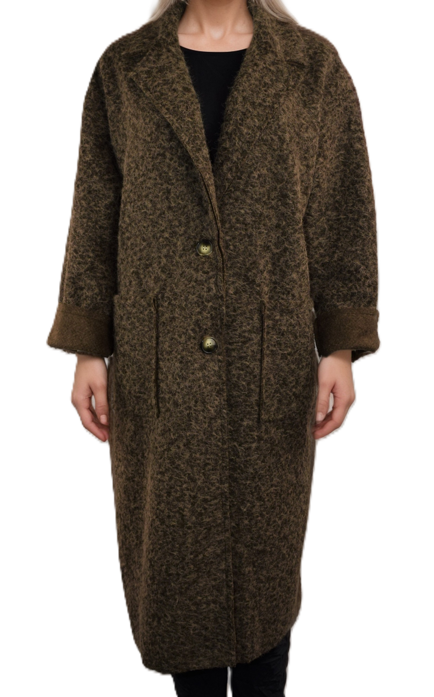 Italian Lagenlook Single Breasted Coatigan Warm Coat Jacket Autumn Winter Collection