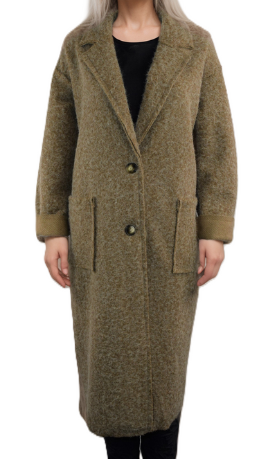 Italian Lagenlook Single Breasted Coatigan Warm Coat Jacket Autumn Winter Collection