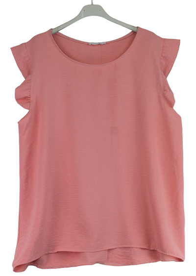 Ladies Italian Lagenlook Button Back Vest Top