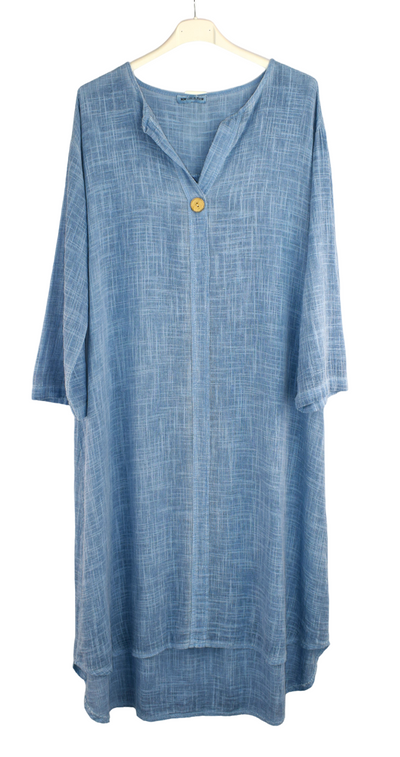 Oversized Cotton Linen Summer Tunic Dress For Women Soft Lightweight Dress Linen Blend Long Loose Fit Dress