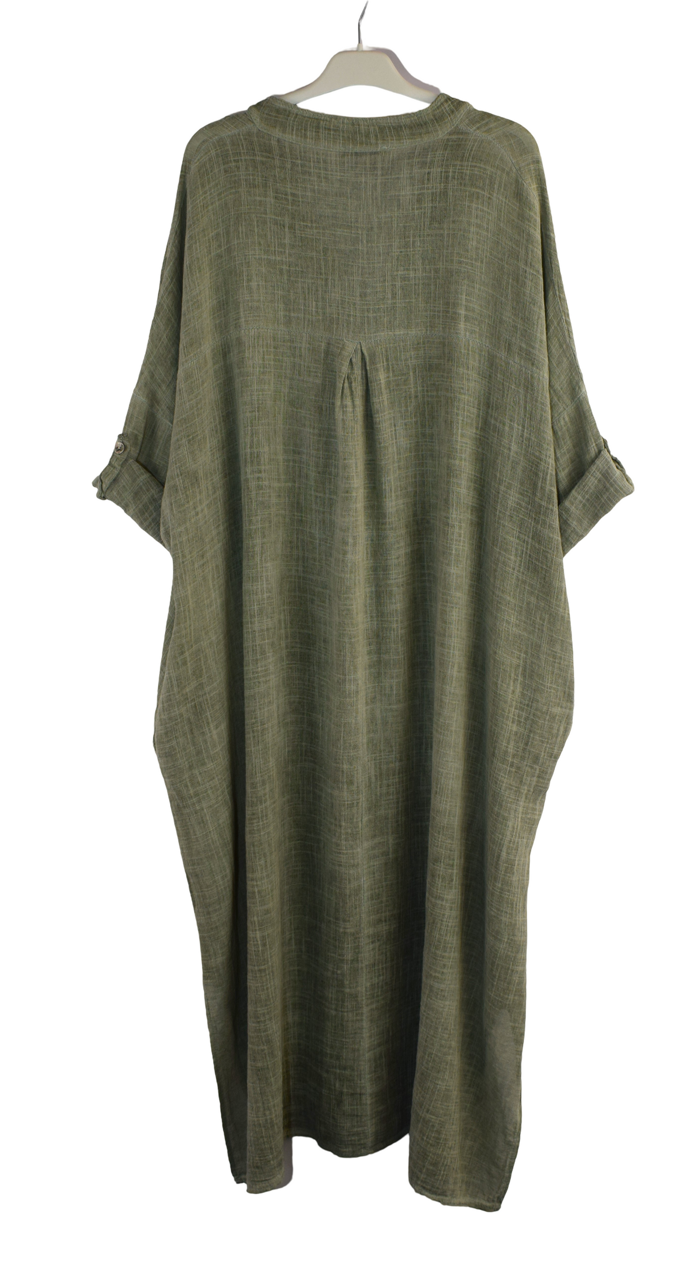 Ladies Italian Lagenlook Cotton Long Dress Lightweight Summer Dress