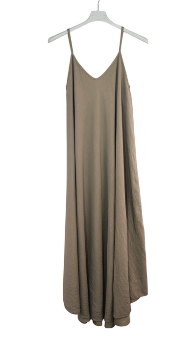 Ladies Italian Lagenlook Floral Elasticated Neckline Tiered Maxi Dress