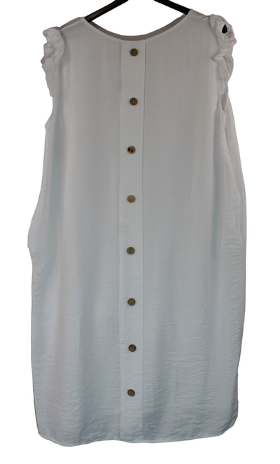 Ladies Italian Lagenlook Back Button Detail Summer Midi Dress