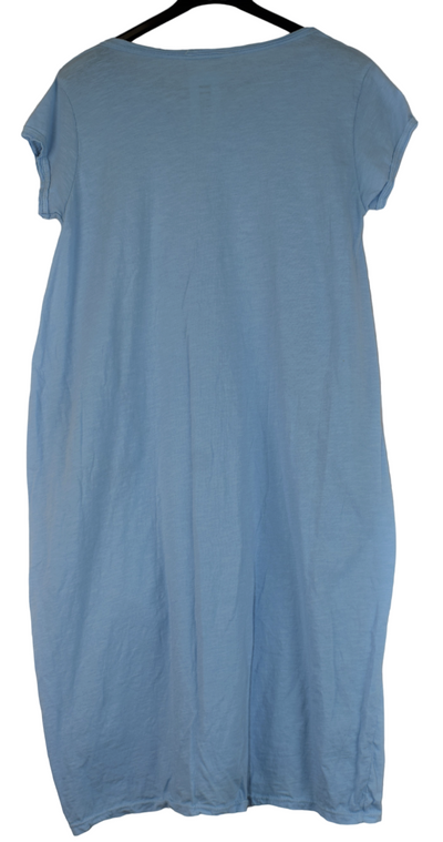 Ladies Italian Cotton Jersey Stretch Tunic Dress with Pockets