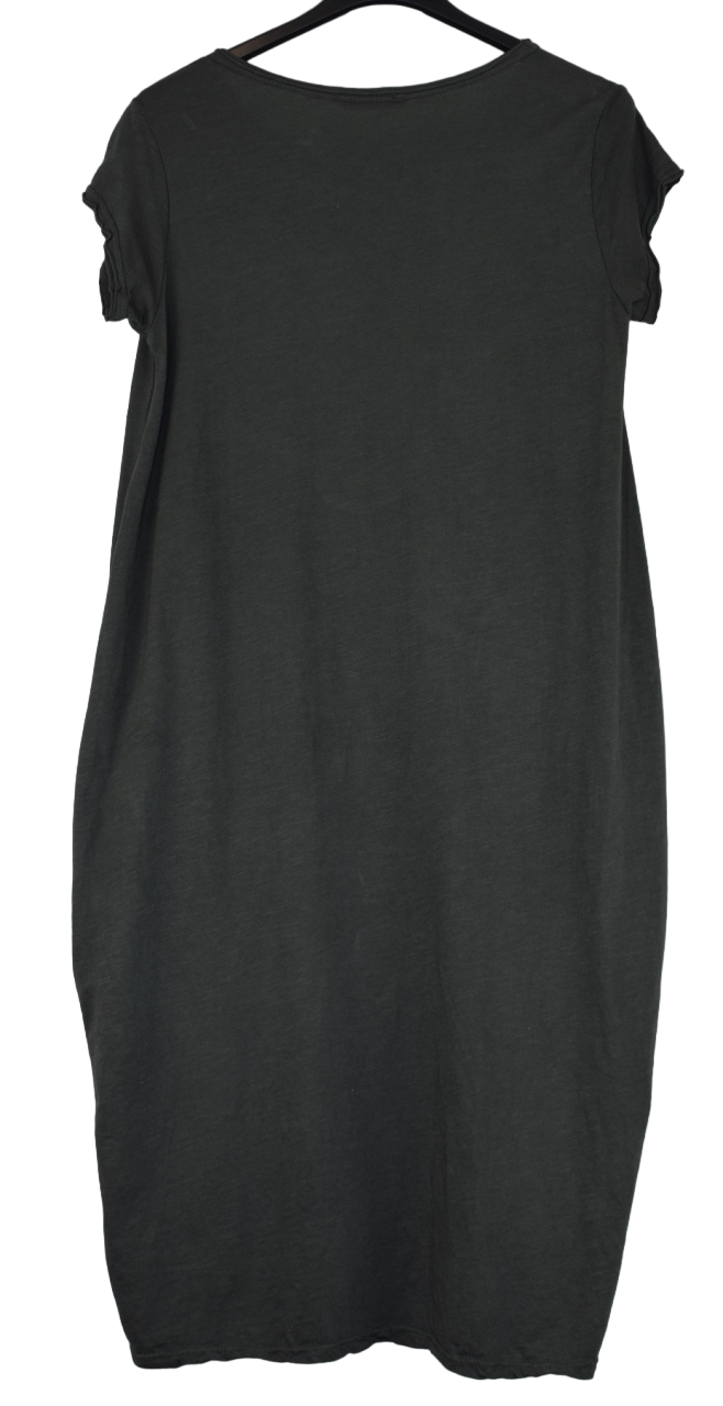 Ladies Italian Cotton Jersey Stretch Tunic Dress with Pockets