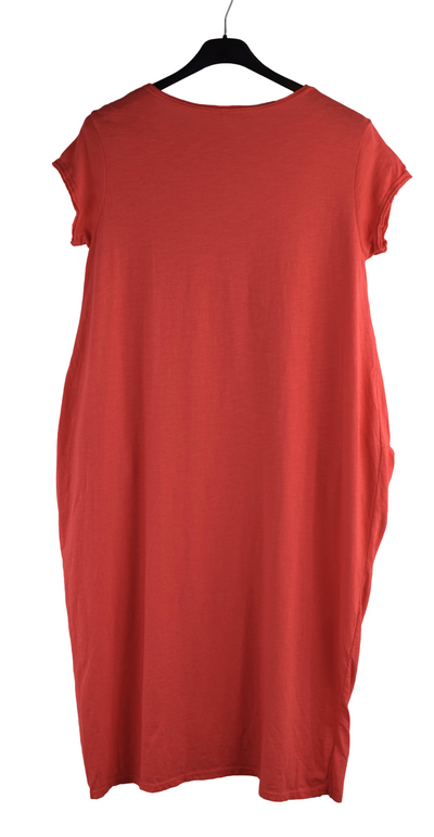 Ladies Italian Cotton Jersey Stretch Tunic Dress with Pockets