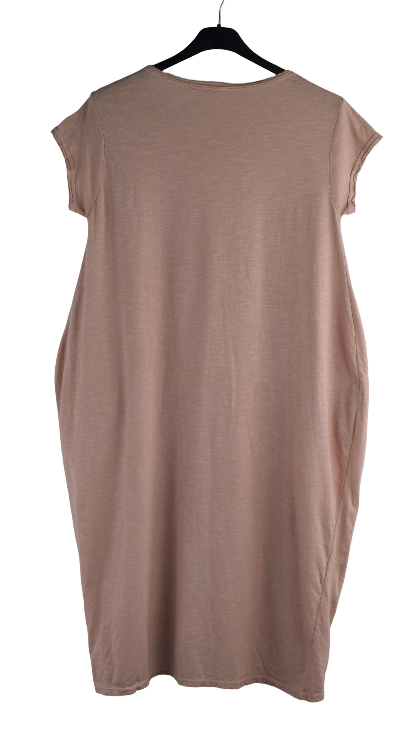 Ladies Italian Cotton Jersey Stretch Tunic Dress with Pockets