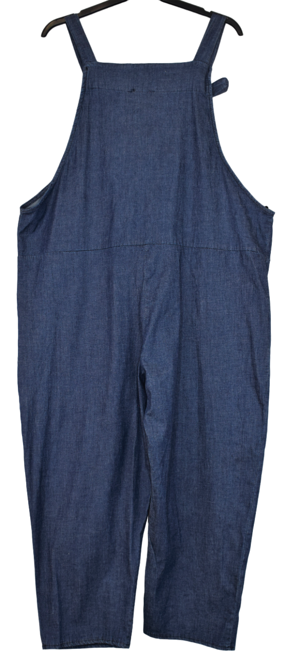 Ladies Italian Lagenlook Denim look Summer Dungarees SS24