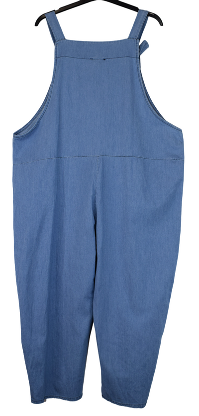 Ladies Italian Lagenlook Denim look Summer Dungarees SS24