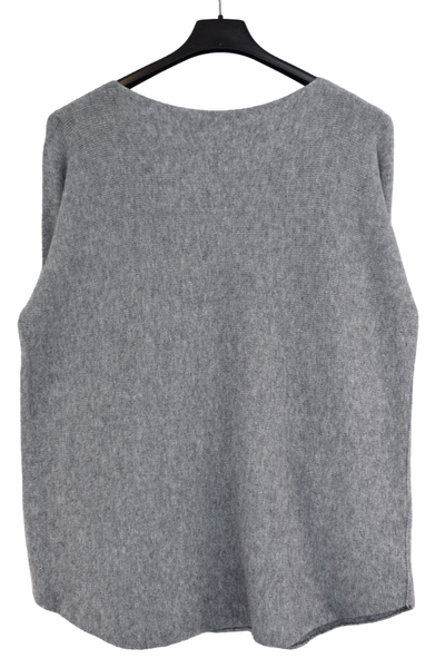 Ladies Italian Lagenlook Soft Plain Round Neck Short Jumper