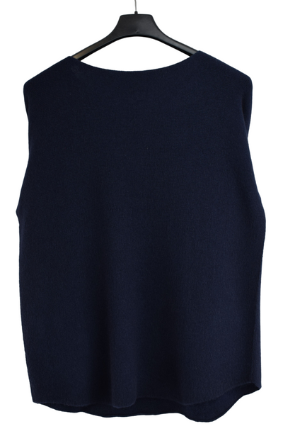 Ladies Italian Lagenlook Soft Plain Round Neck Short Jumper