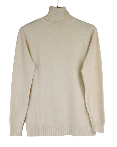 Ladies Italian Lagenlook Basic Polo Neck Lightweight Sweater Jumper Top