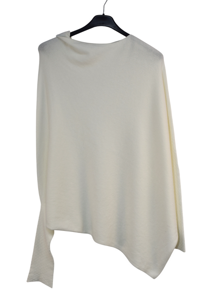Italian Lagenlook Asymmetric Draped Jumper Off The Shoulder Knit Jumper