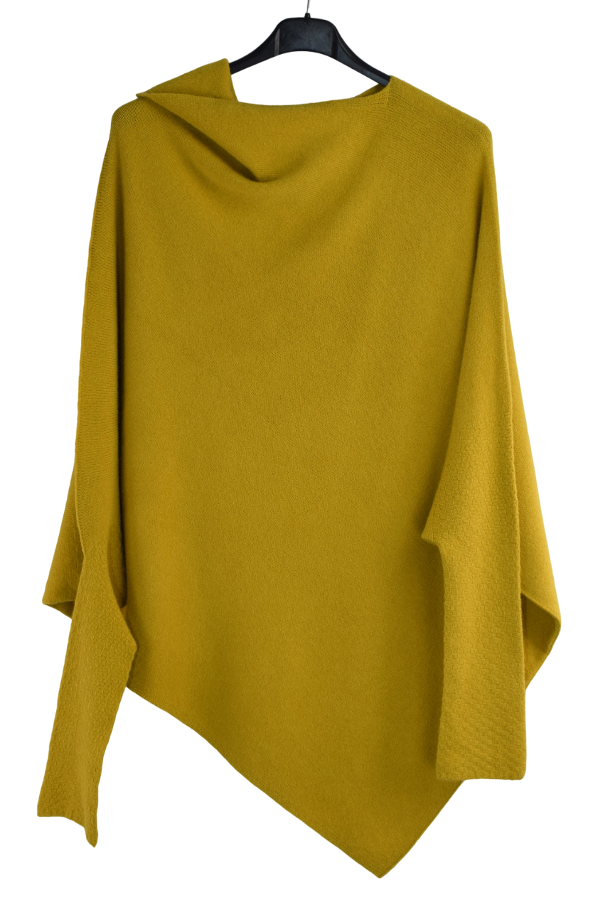 Italian Lagenlook Asymmetric Draped Jumper Off The Shoulder Knit Jumper