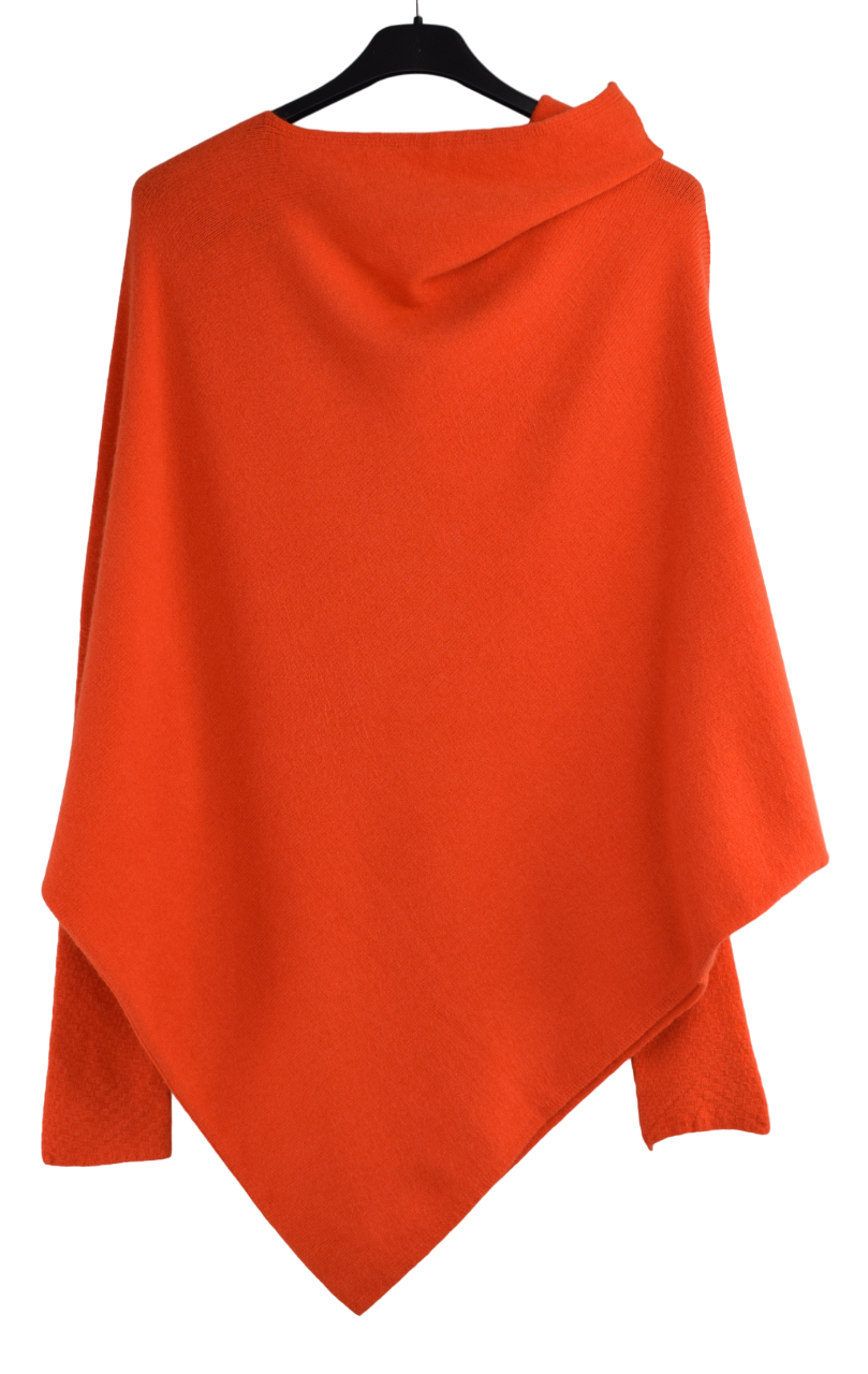 Italian Lagenlook Asymmetric Draped Jumper Off The Shoulder Knit Jumper