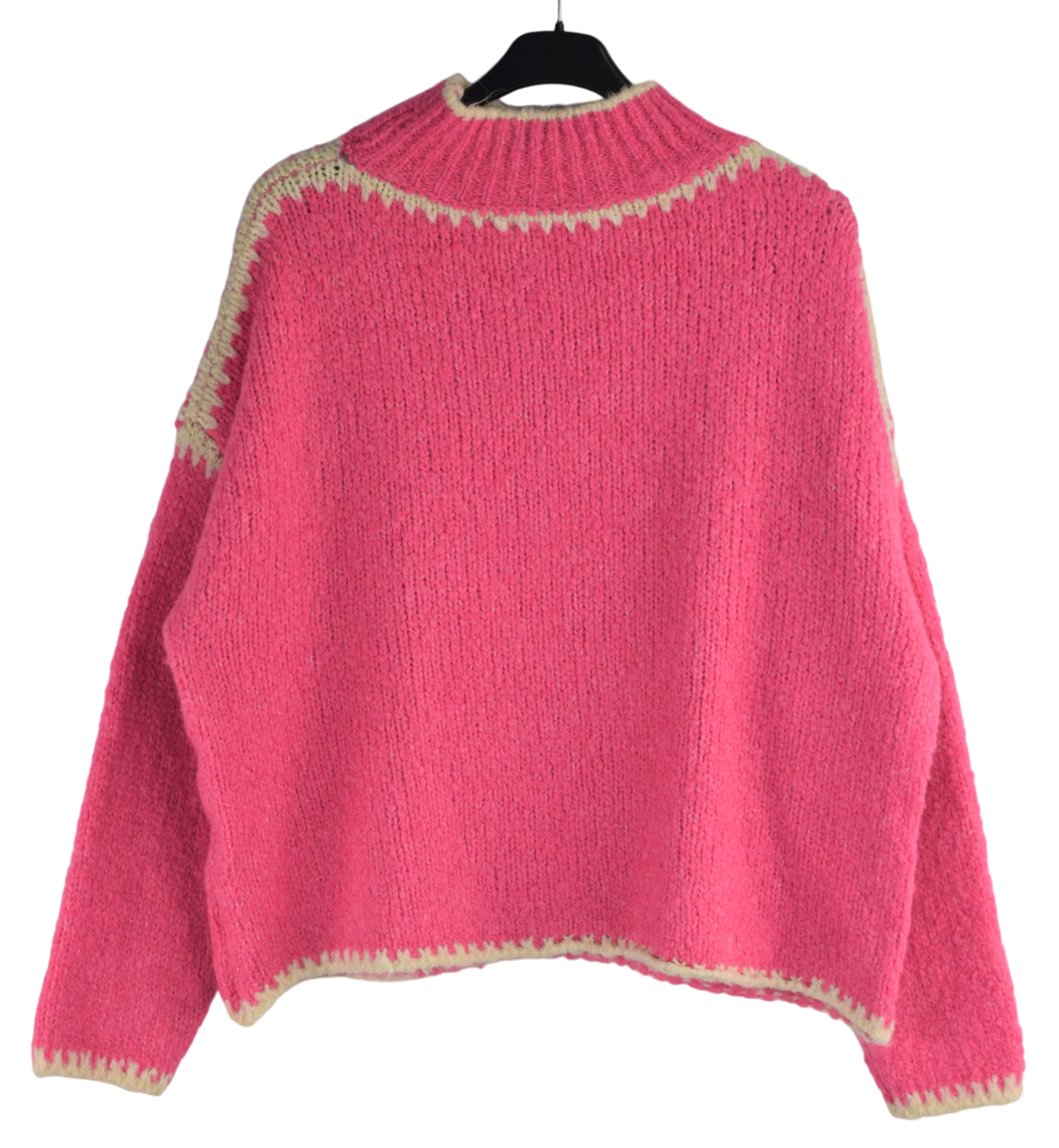 Ladies Italian Lagenlook Soft Cosy Wool Blend High Neck Blanket