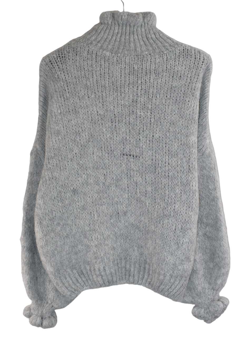 Ladies Italian Lagenlook Soft Mohair Ruffle Neck and Sleeve Jumper