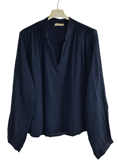 Ladies Italian Lagenlook Lightweight Cotton Oversized Loose Fit Lightweight Top Spring Summer Collection