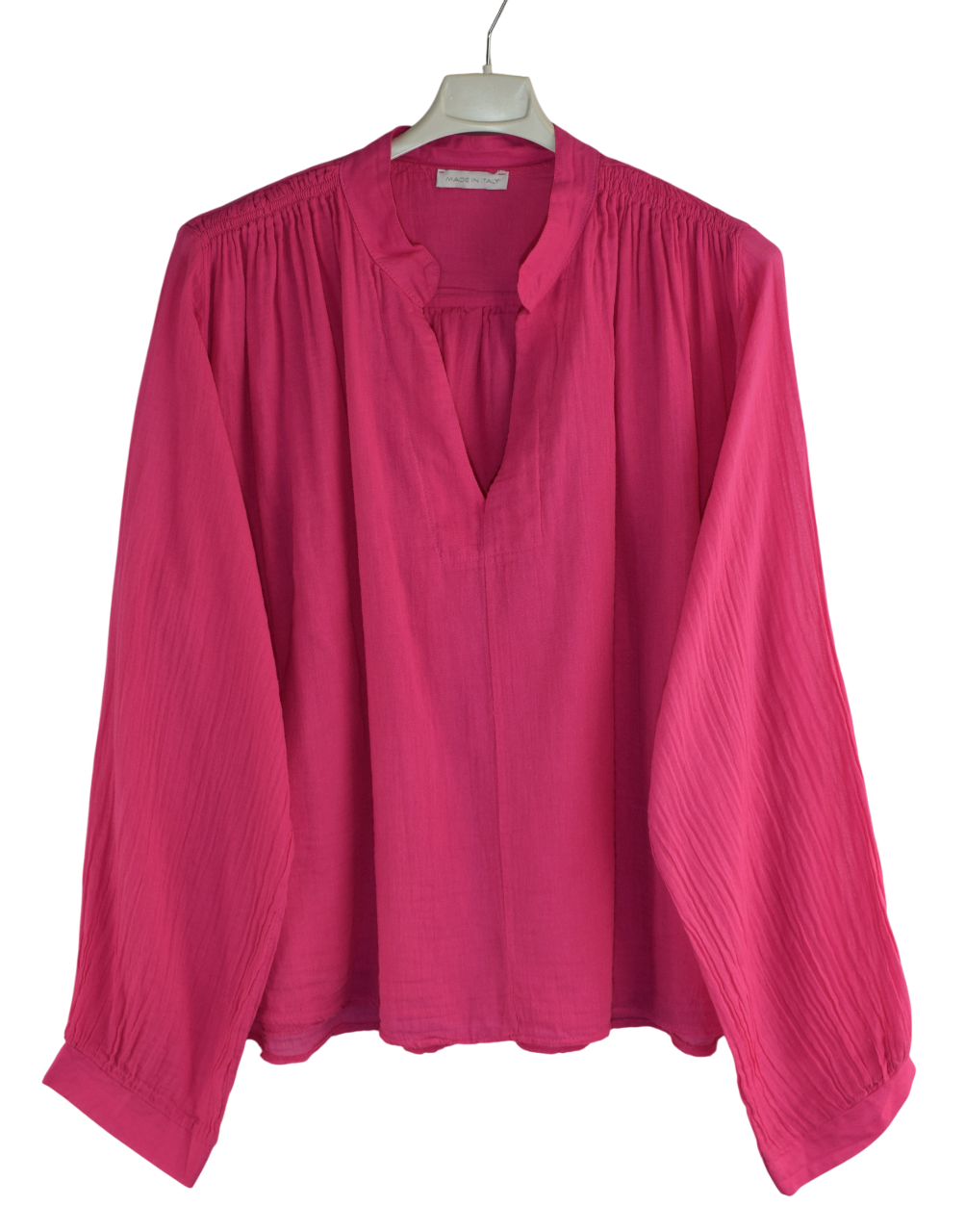 Ladies Italian Lagenlook Lightweight Cotton Oversized Loose Fit Lightweight Top Spring Summer Collection