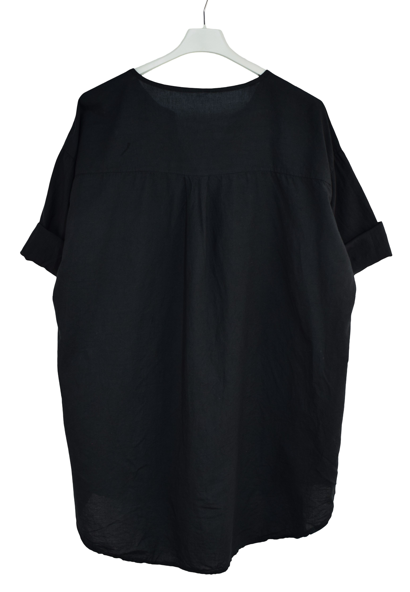 Italian Lagenlook Intricate Embroidered Lightweight Cotton Summer Tunic Top