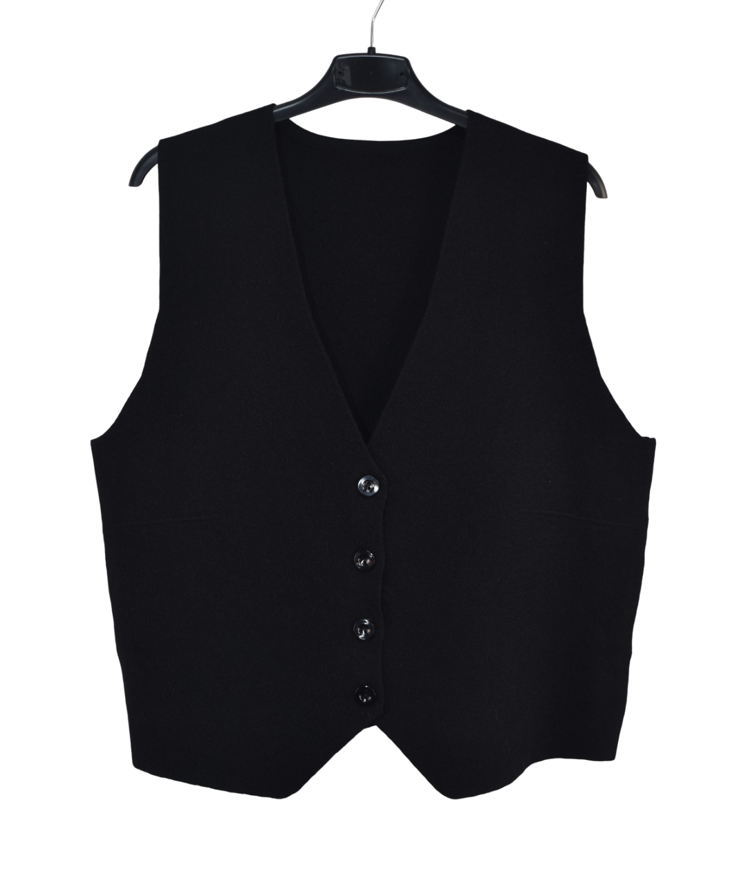 Italian Lagenlook Plain Soft Knit Button Through Waistcoat