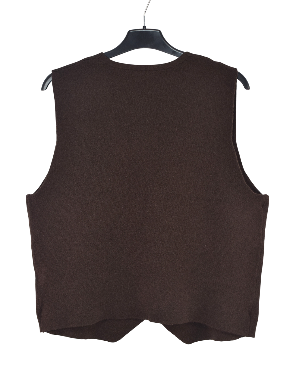 Italian Lagenlook Plain Soft Knit Button Through Waistcoat