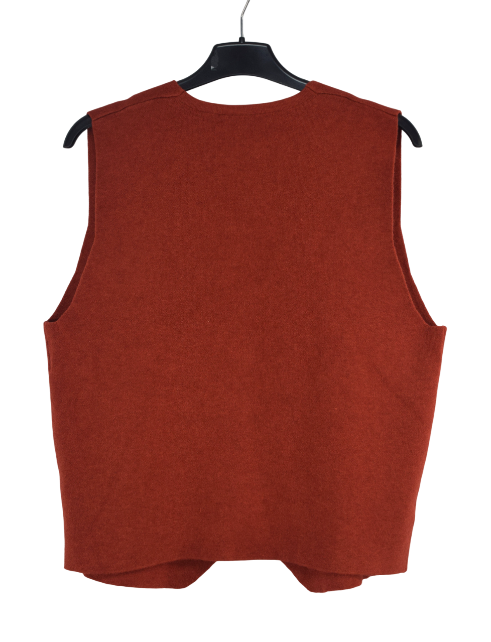 Italian Lagenlook Plain Soft Knit Button Through Waistcoat