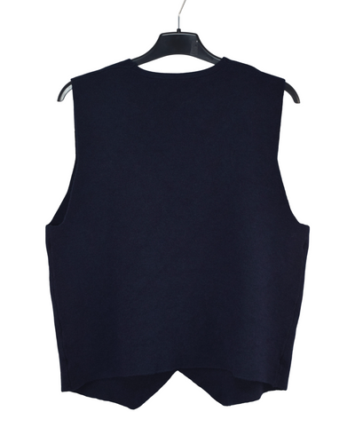 Italian Lagenlook Plain Soft Knit Button Through Waistcoat