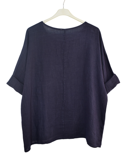 Italian Lagenlook Linen Oversized Lightweight Summer Top
