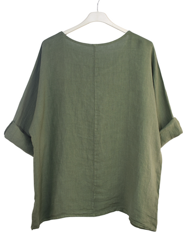 Italian Lagenlook Linen Oversized Lightweight Summer Top