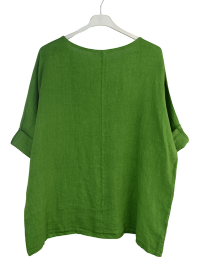 Italian Lagenlook Linen Oversized Lightweight Summer Top