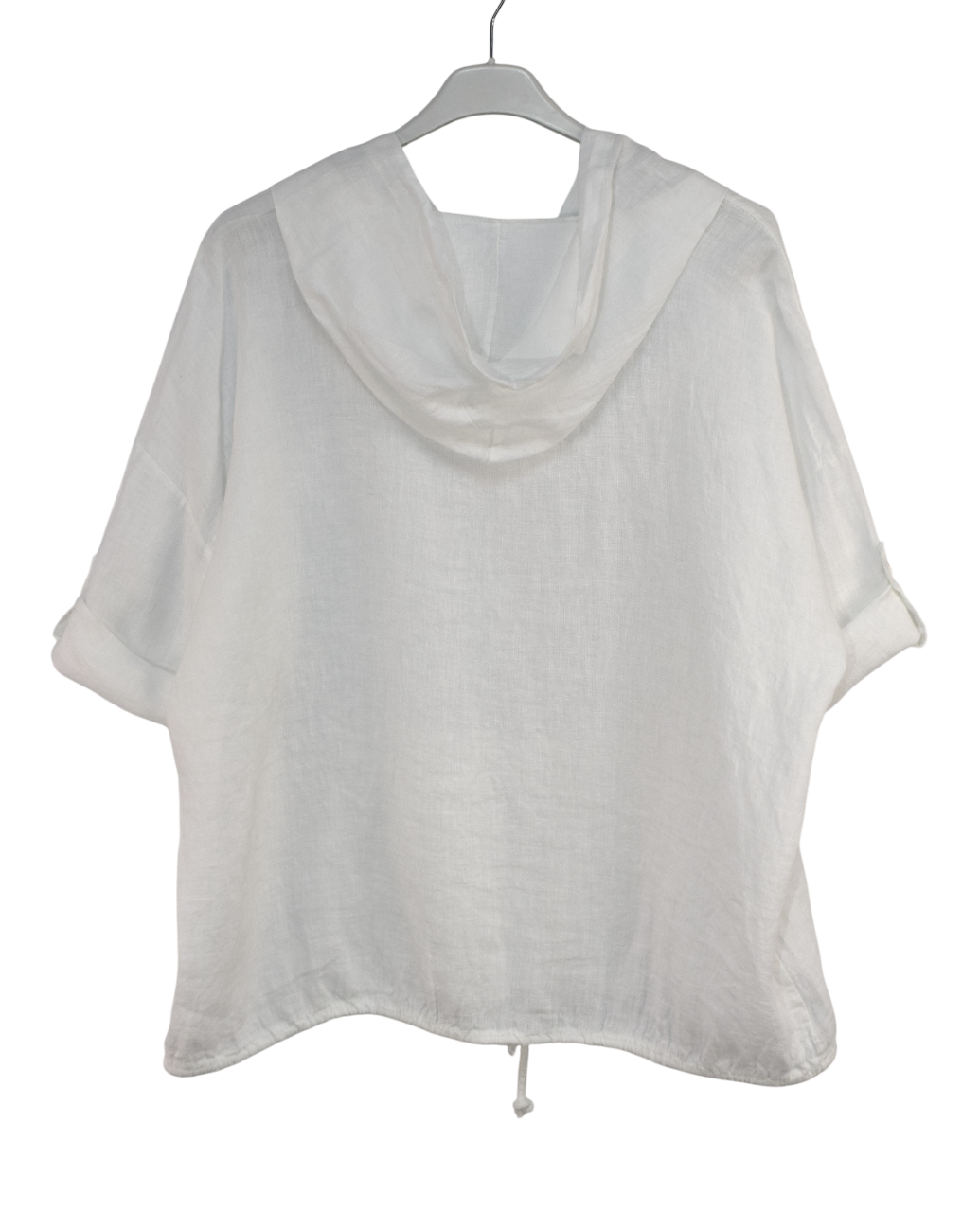 Italian Lagenlook Linen Hoodie Summer Lightweight Top
