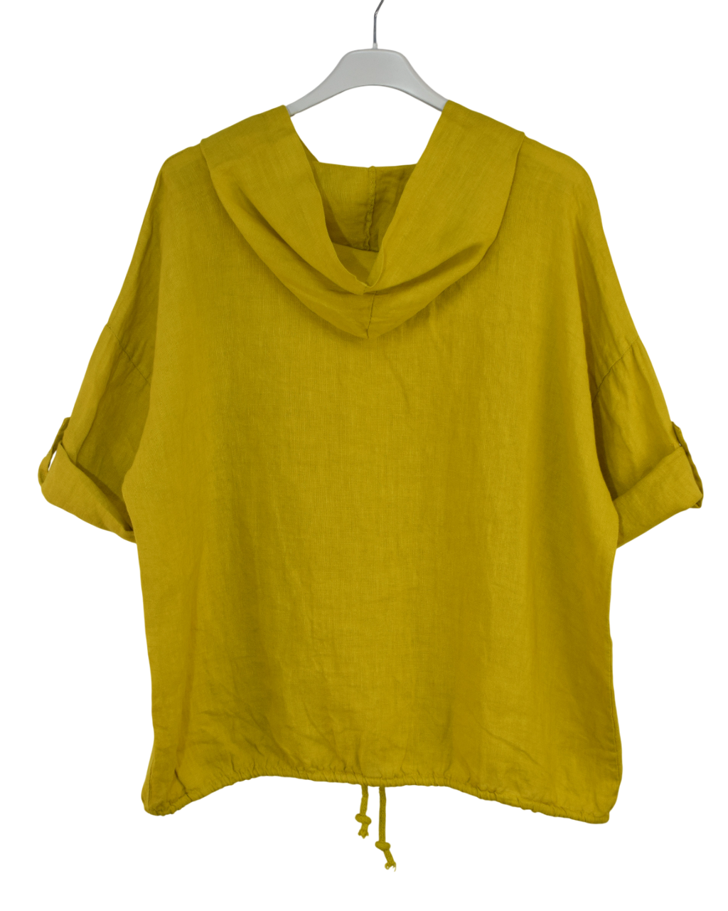 Italian Lagenlook Linen Hoodie Summer Lightweight Top