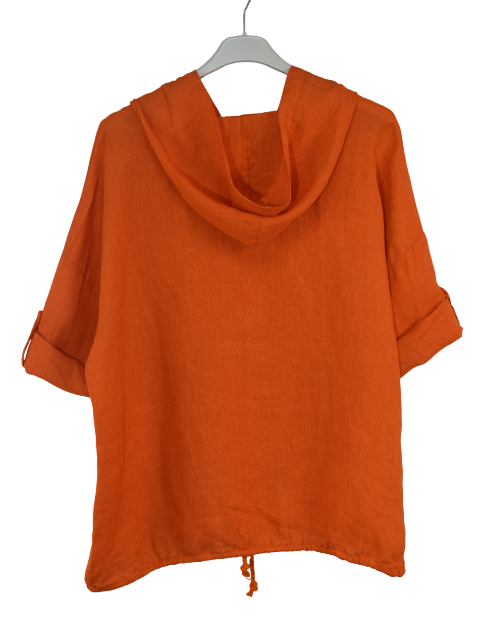 Italian Lagenlook Linen Hoodie Summer Lightweight Top