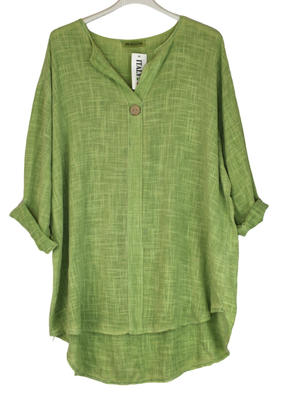 Ladies Italian Lagenlook Cotton Lightweight Summer Tunic Top **CLEARANCE**