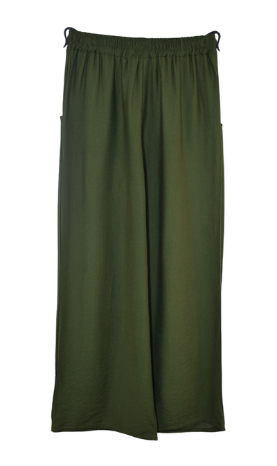 Italian Lagenlook Casual Wide Leg Trouser Lightweight Pants Elasticated Waist
