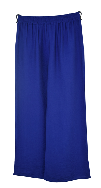 Italian Lagenlook Casual Wide Leg Trouser Lightweight Pants Elasticated Waist