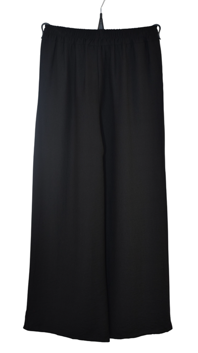 Italian Lagenlook Casual Wide Leg Trouser Lightweight Pants Elasticated Waist