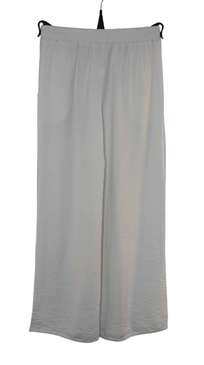 Italian Lagenlook Casual Wide Leg Trouser Lightweight Pants Elasticated Waist