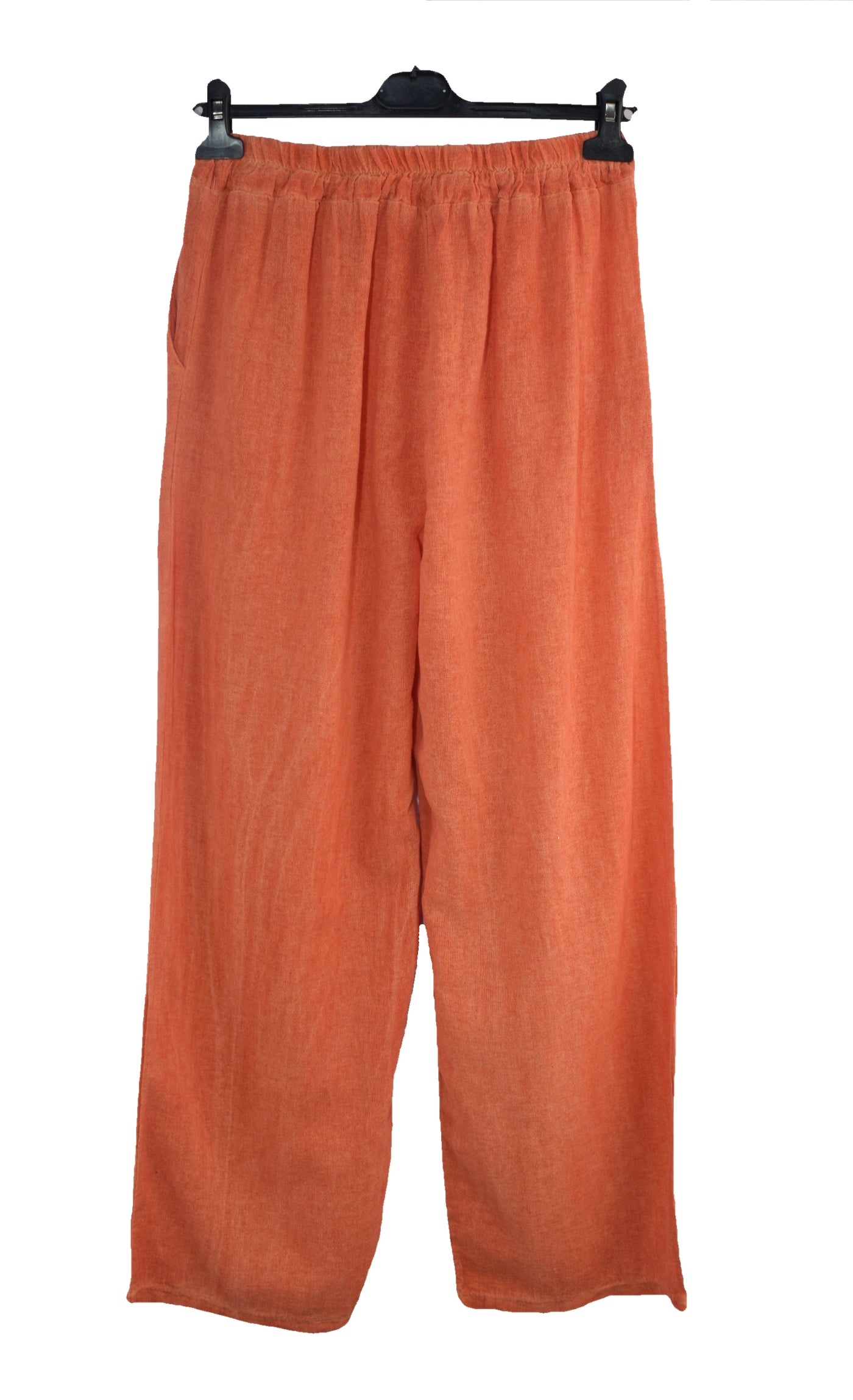 Italian Lagenlook Cotton Wide Leg Trouser Lightweight Pants Elasticated Waist