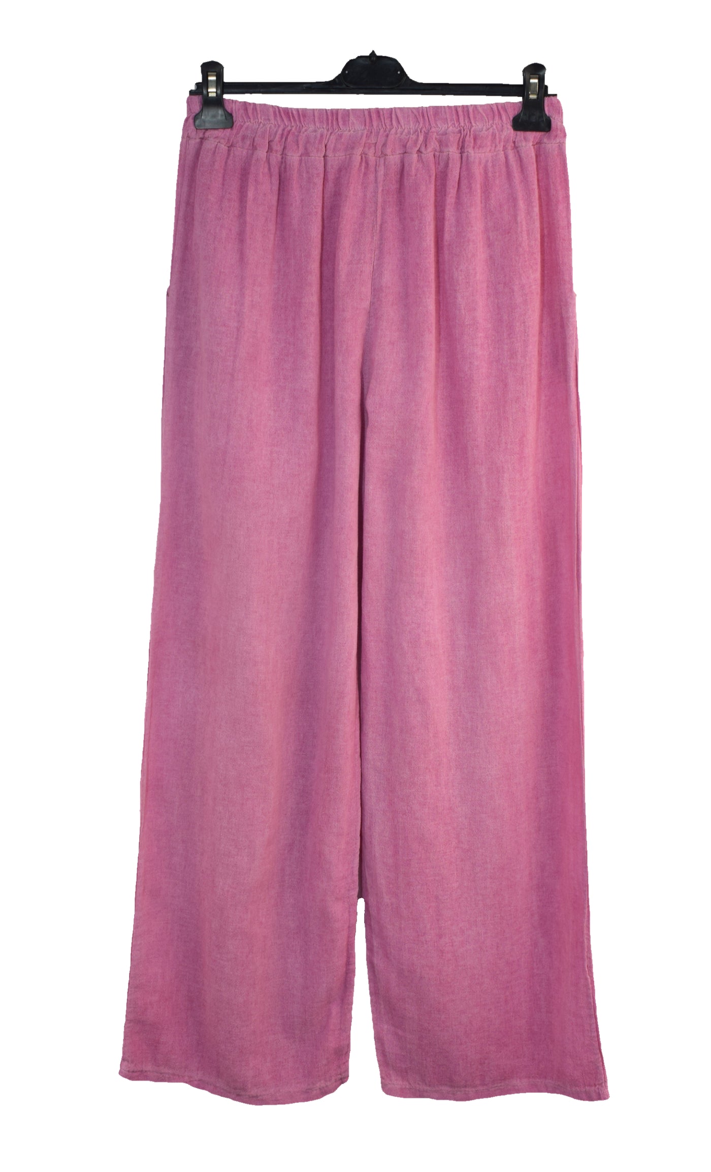 Italian Lagenlook Cotton Wide Leg Trouser Lightweight Pants Elasticated Waist